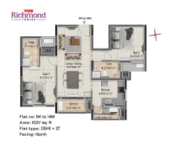vgn richmond towers floor plan - m block 1 to 14th floor